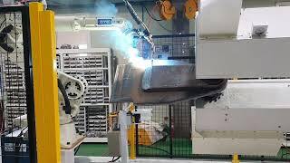 Excavator Log Arm Robot Welding Machine